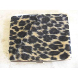 Leopard Print Faux Fur I.D. Case
